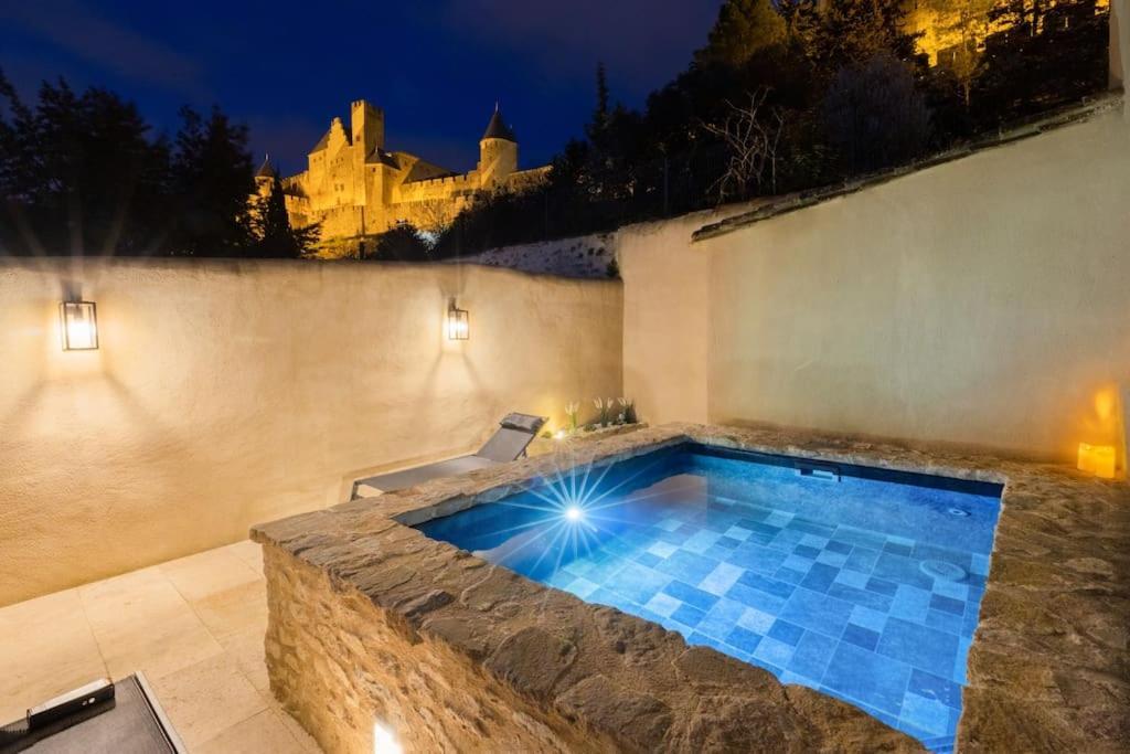 Longue Vie A La Reine - Piscine - Chateau Carcassonne Exterior photo